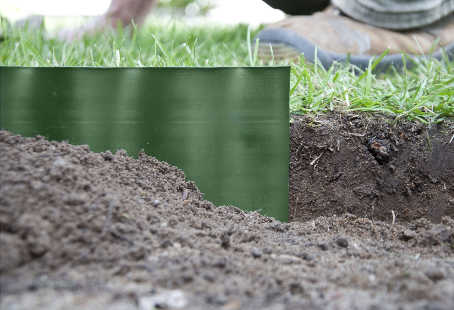 Wavy Plastic Garden Lawn Edging, H=20CM, L=9M, Green for Home and Garden Use