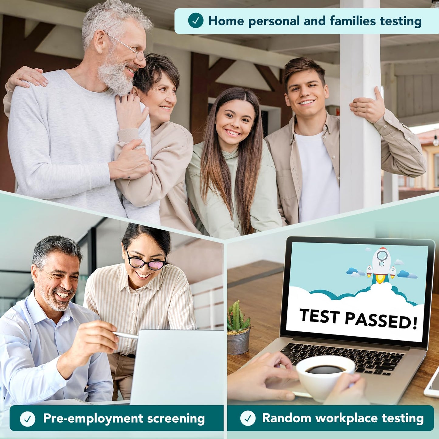 Easy@Home Marijuana Drug Test Kit (Urine) – THC Home Tests 50 ng/mL Cutoff (10 Pack) #EDTH-114