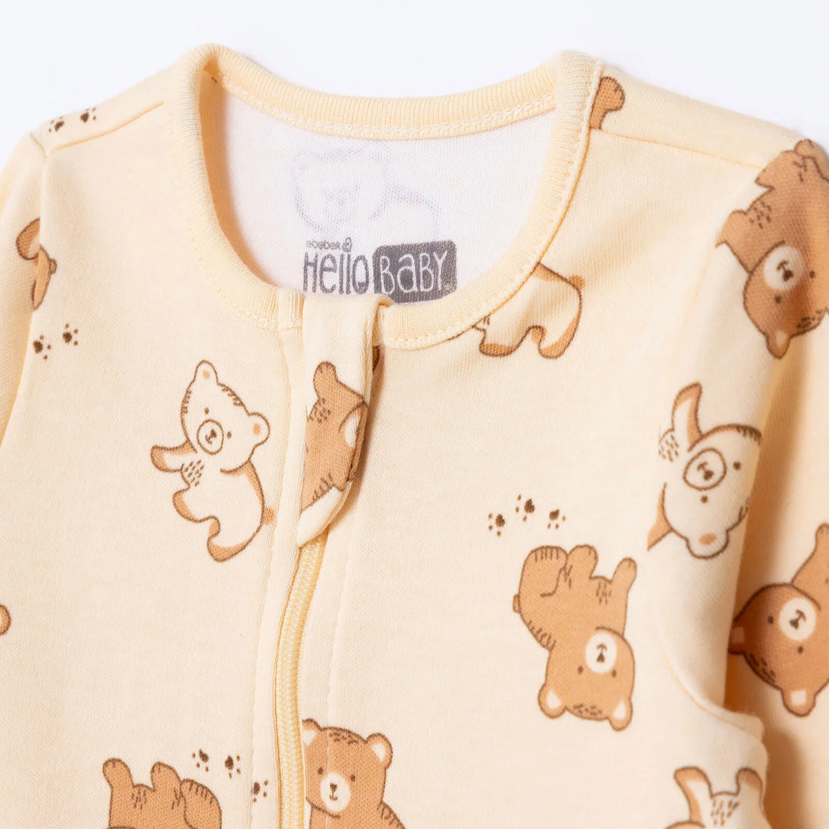 HelloBaby Long Sleeve Baby Sleepsuit with Feet (Newborn to 9 Months)
