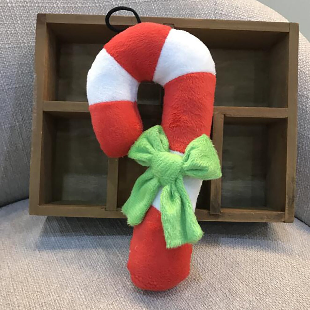 Red, White And Green Pet Vocal Molar Bite-resistant Dog Toy