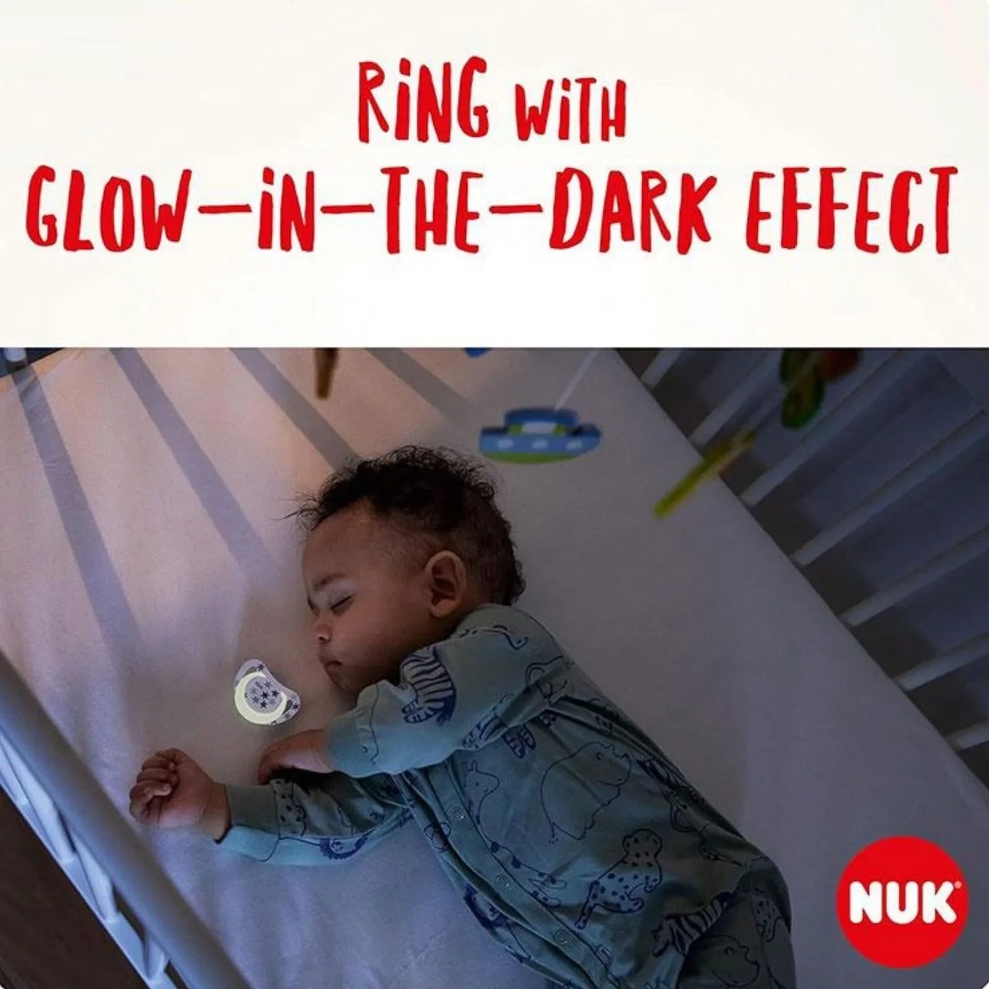 NUK Star Day & Night Soother 6-18 months Pack of 2 - Blue