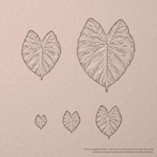 Elephant Leaf Stamps - Photo Textured