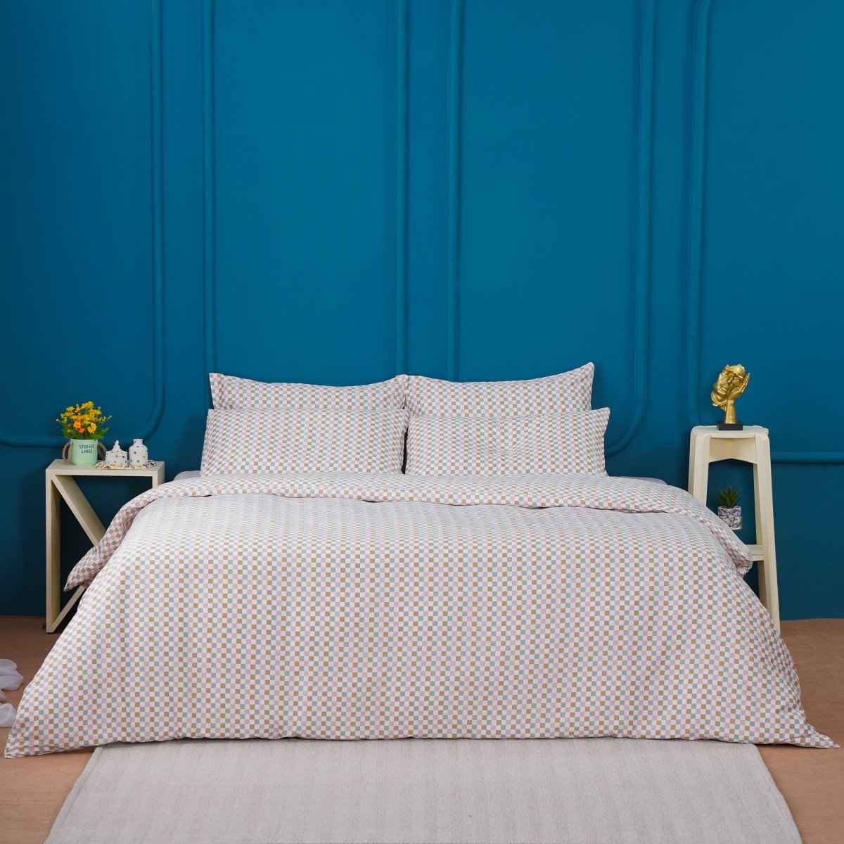 Ella Cotton - Gems Checkerboard Duvet Cover