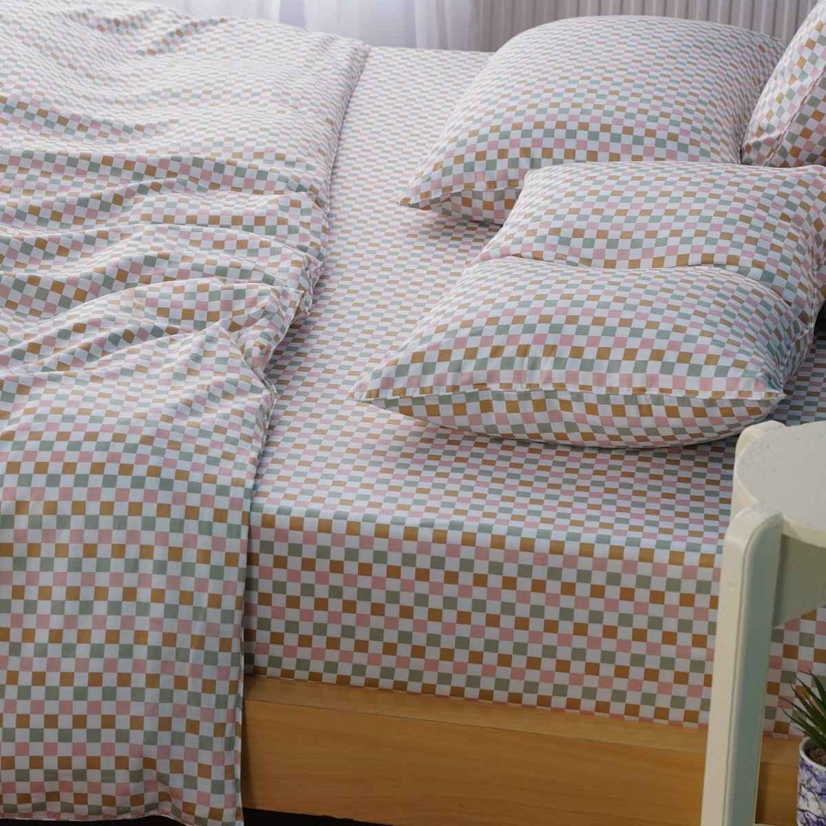 Ella Cotton - Gems Checkerboard Duvet Cover