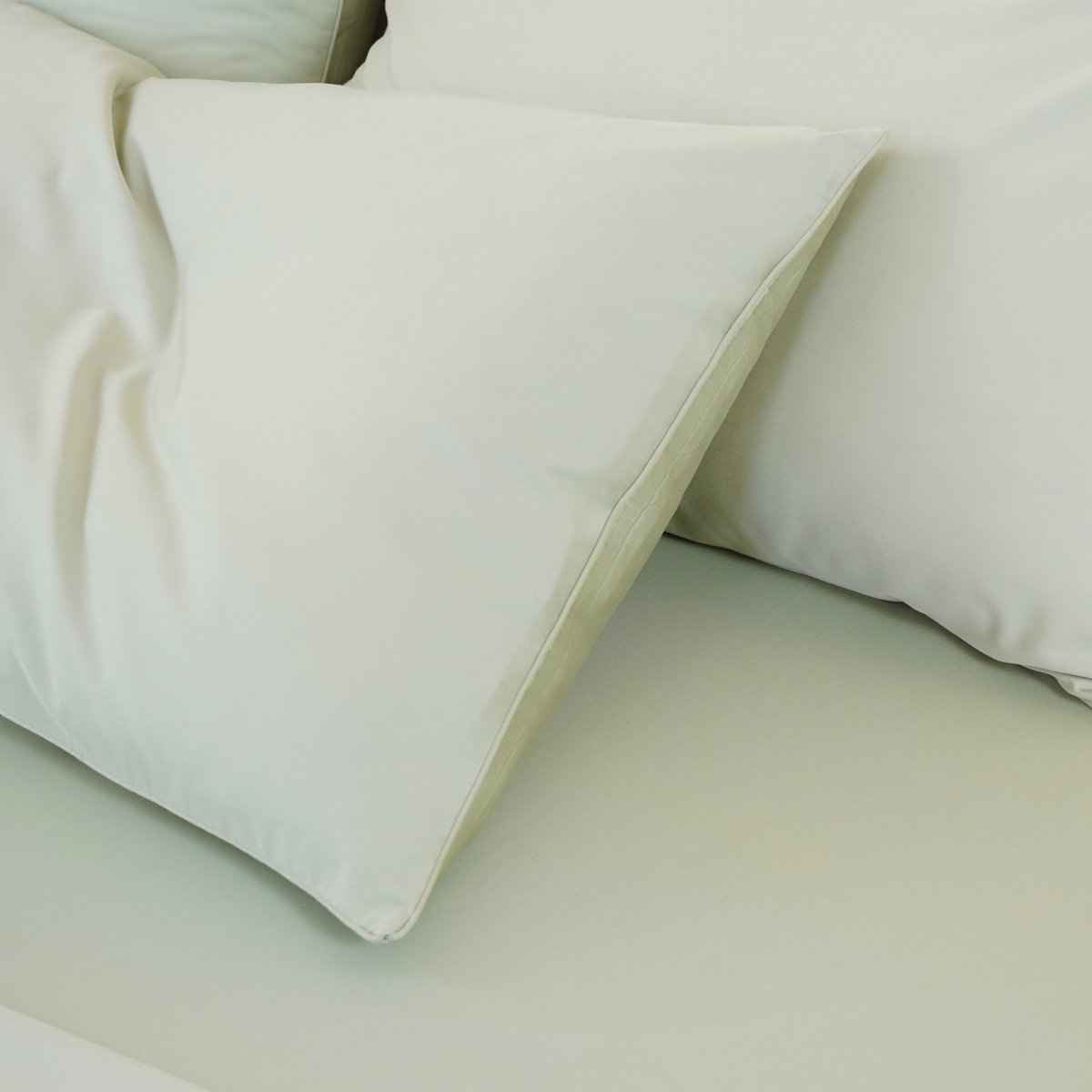 Ella Cotton - Sage Green Pillowcases Pair