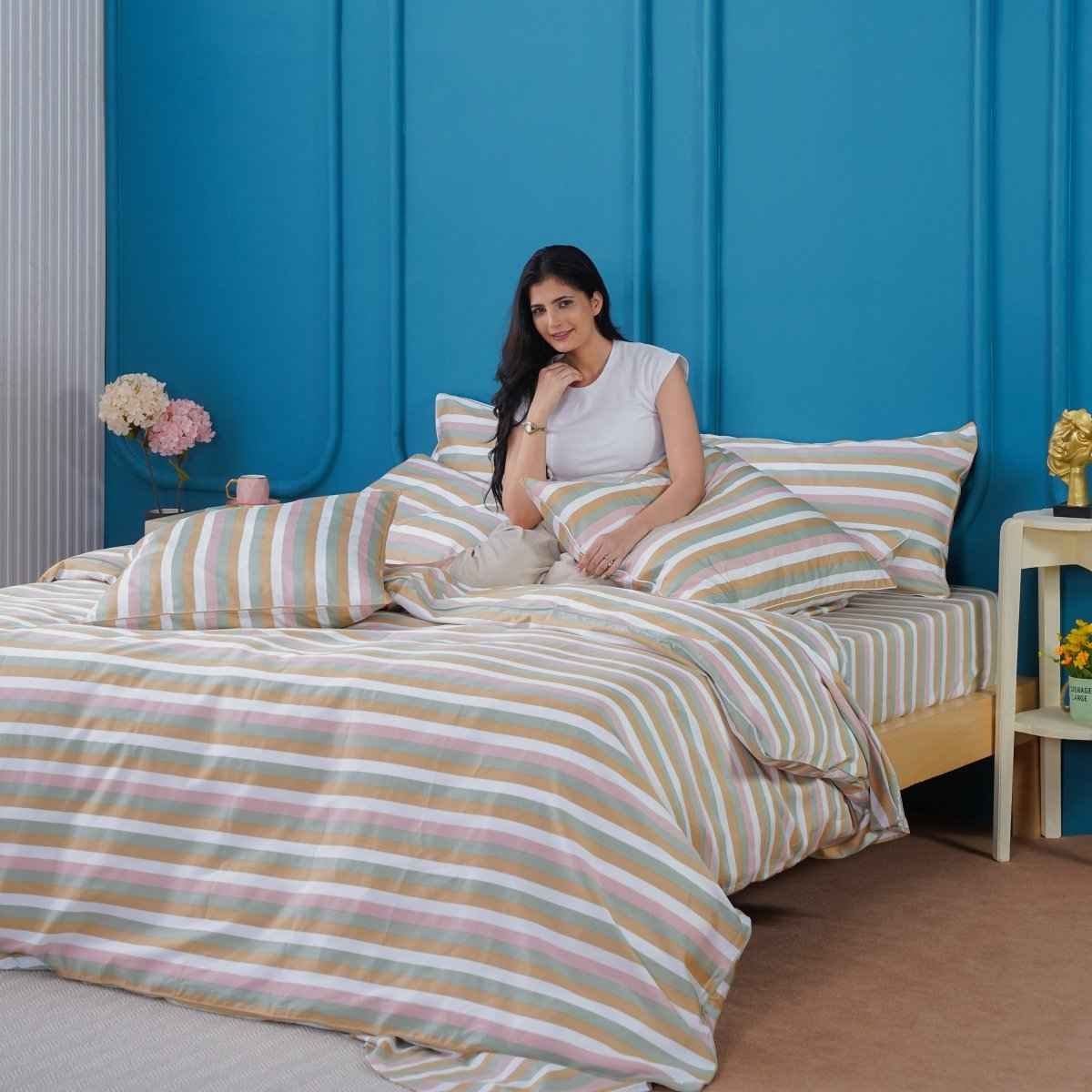 Ella Cotton - Serene Stripe Duvet Cover