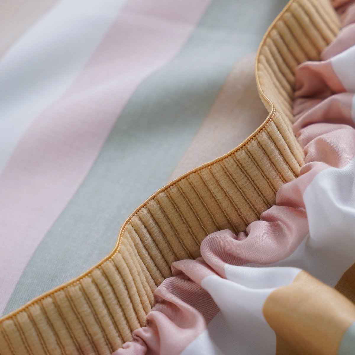 Ella Cotton - Serene Stripe Fitted Sheet