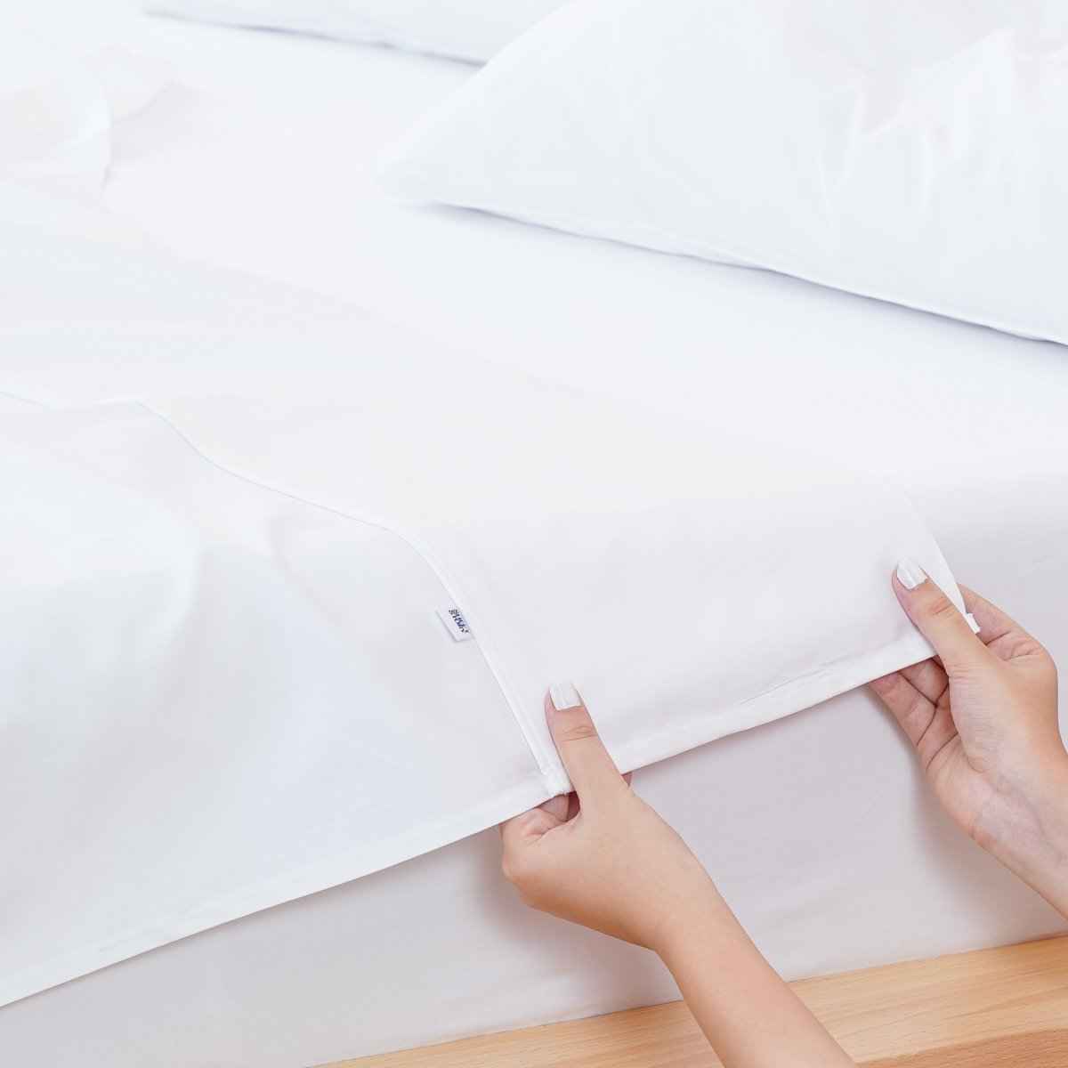 Ella Cotton - White Flat Sheet