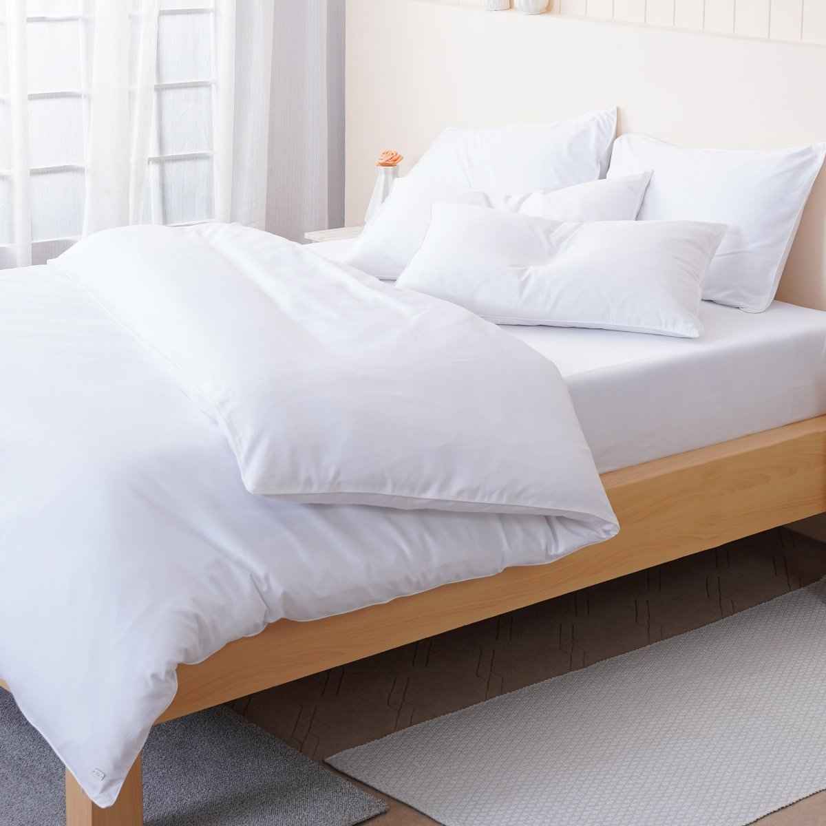 Ella Cotton - White Duvet Cover