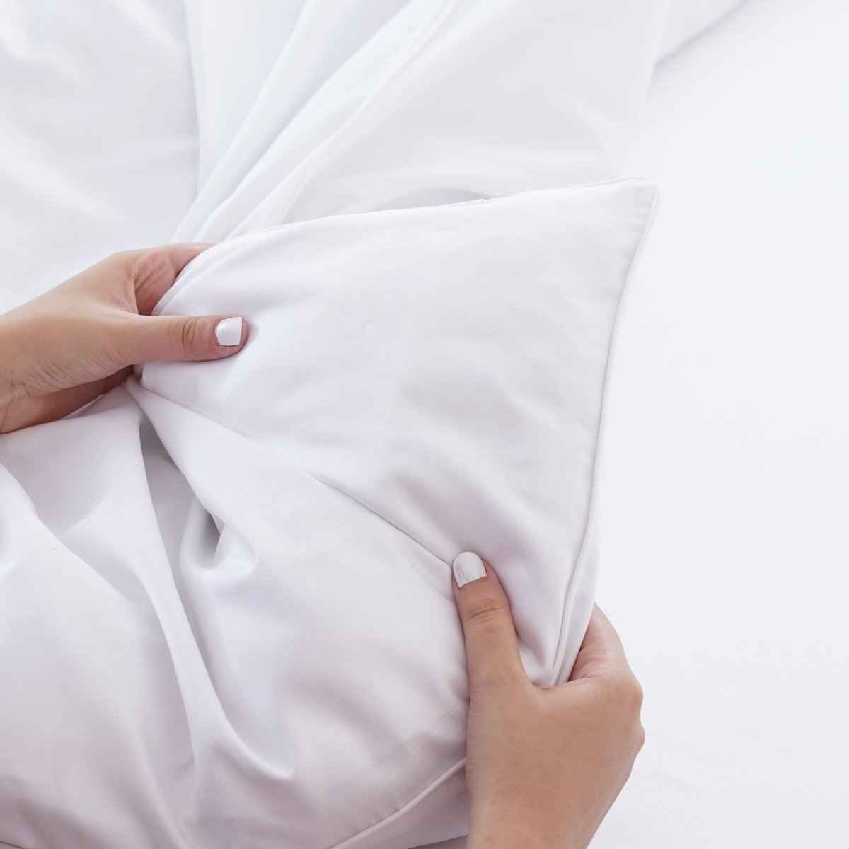 Ella Cotton - White Duvet Cover