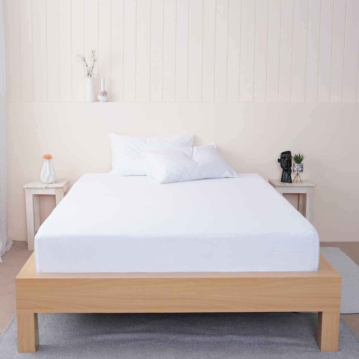 Ella Cotton - White Fitted Sheet