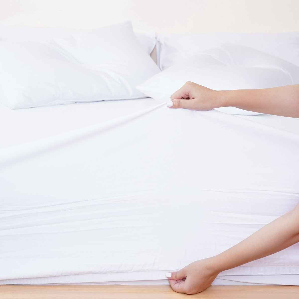 Ella Cotton - White Fitted Sheet