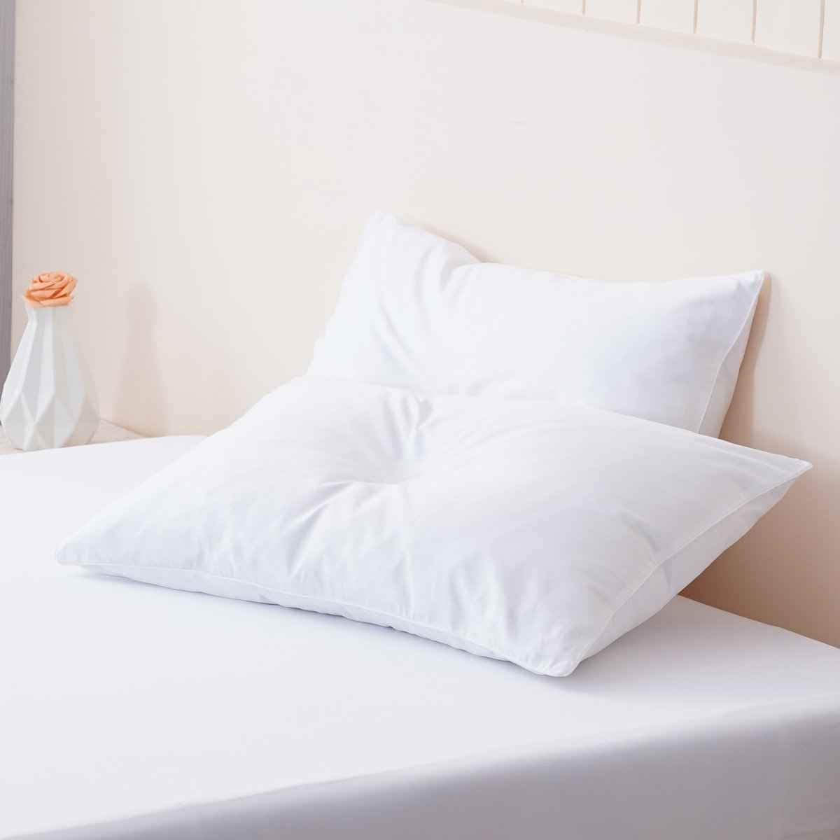 Ella Cotton - White Pillowcases Pair