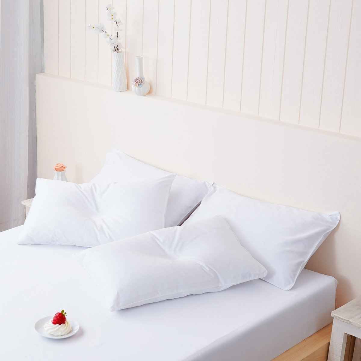 Ella Cotton - White Pillowcases Pair