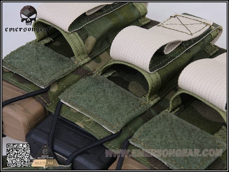 Emerson 5.56 and Pistol Triple Open Top Magazine Pouch