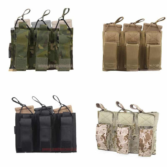 Emerson 5.56 and Pistol Triple Open Top Magazine Pouch