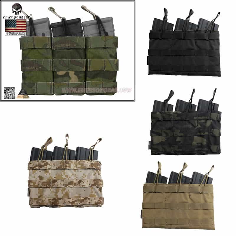 Emerson Triple 5.56 Open Top Magazine Pouch