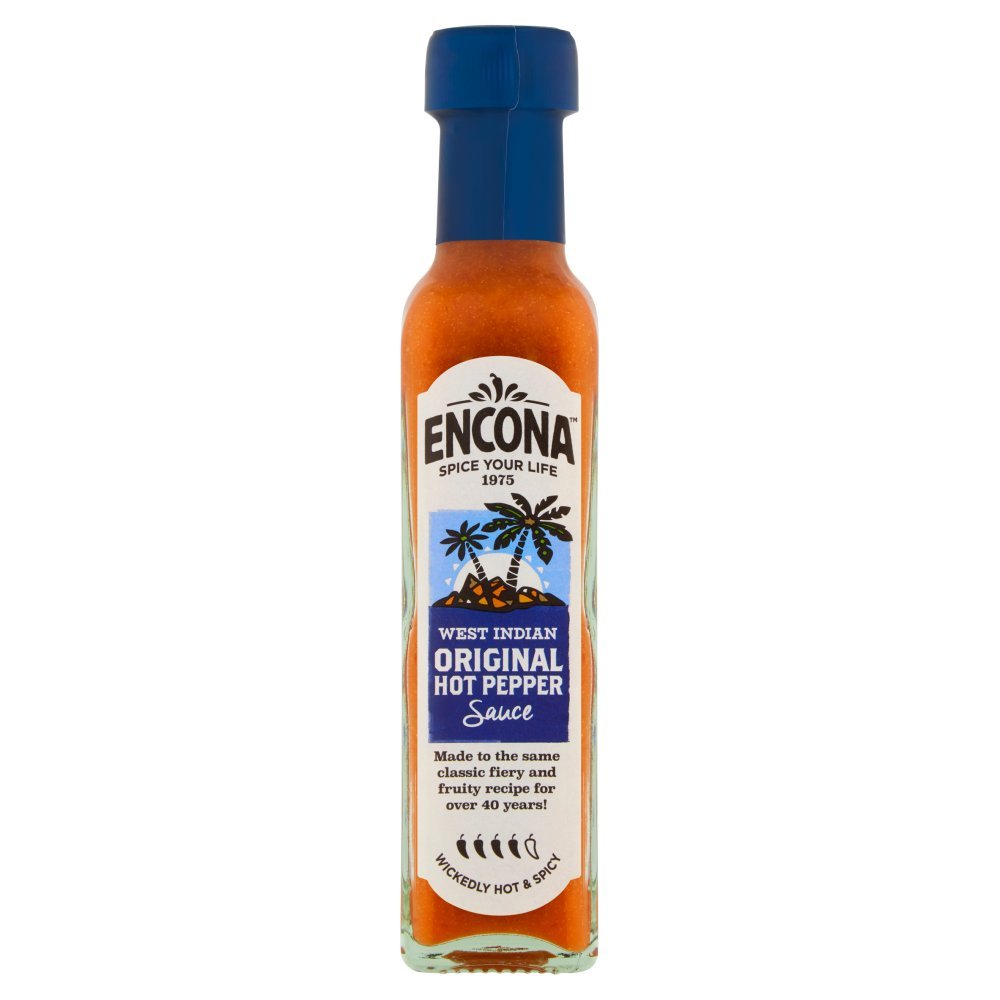 Encona West Indian Original Hot Pepper Sauce 142ml (Case of 6)