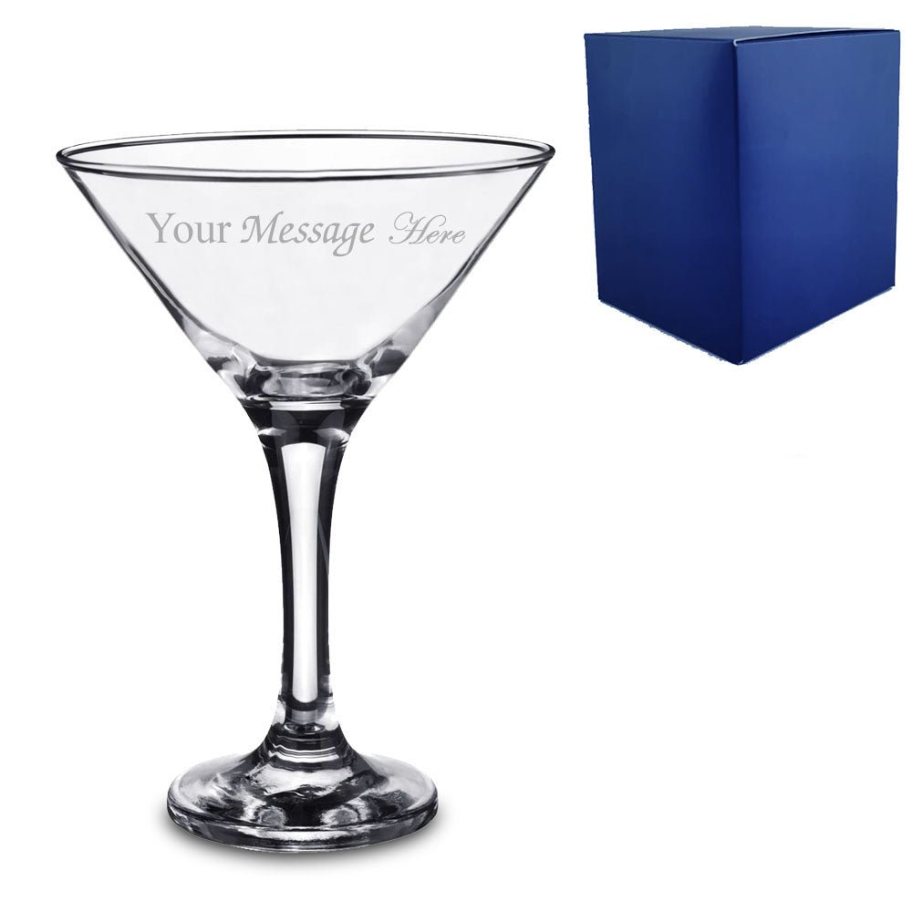 Engraved Petite Martini Glass