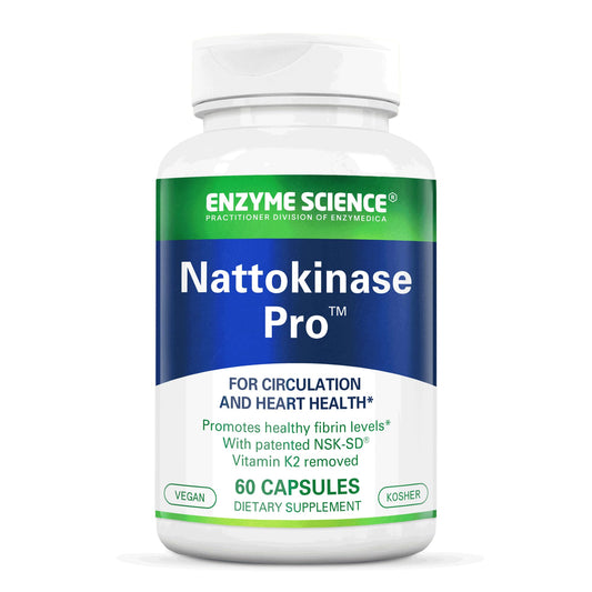 Enzyme Science Nattokinase Pro with NSK-SD – Organic, Vegan & Kosher Capsule for Cardiovascular & Circulatory Support | 60 Capsules