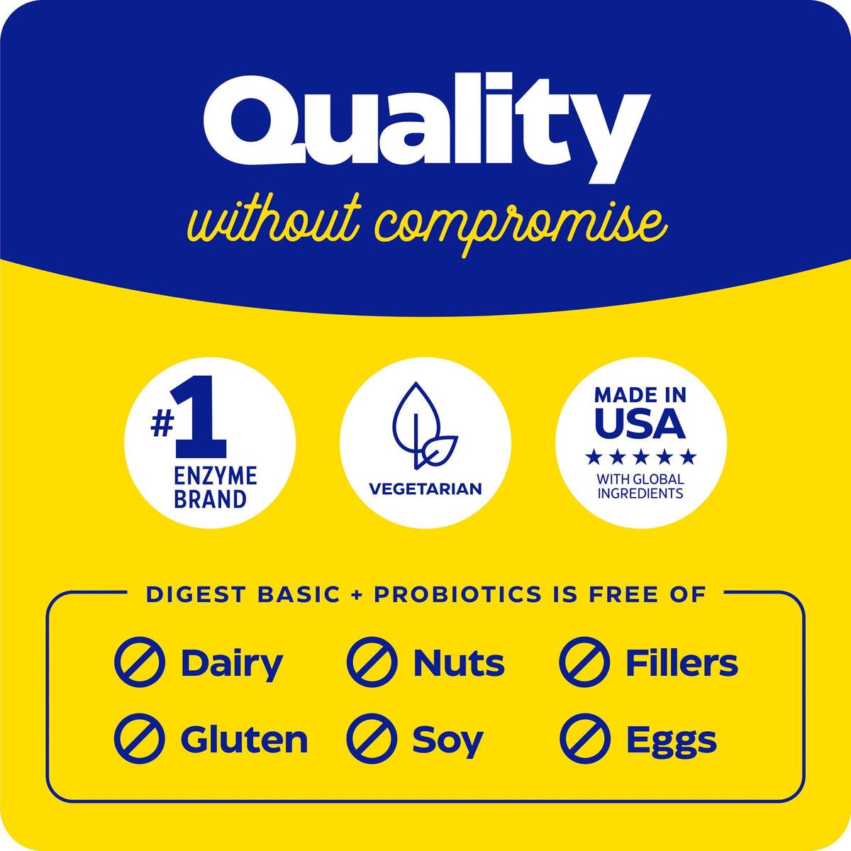 Enzymedica Digest Basic + Probiotics – Gentle Digestive Enzymes, 90 Count