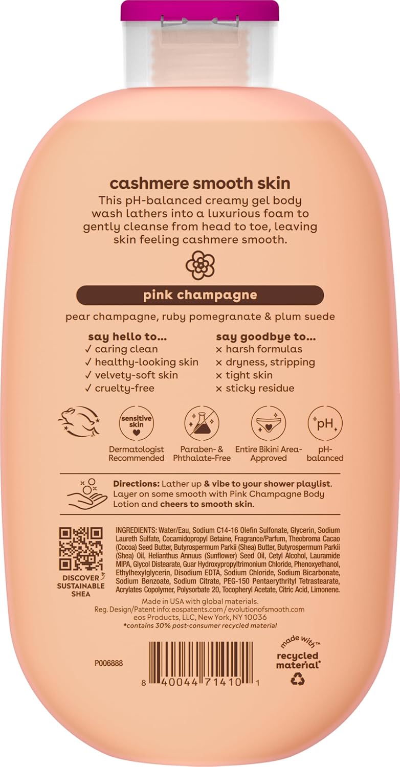 EOS Shea Better Cashmere Body Wash - Pink Champagne (473ml)