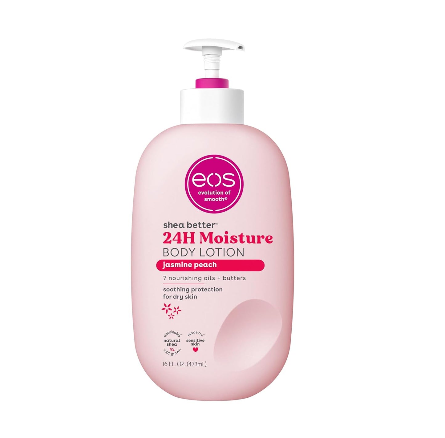 EOS Shea Better 24H Moisture Body Lotion - Jasmine Peach