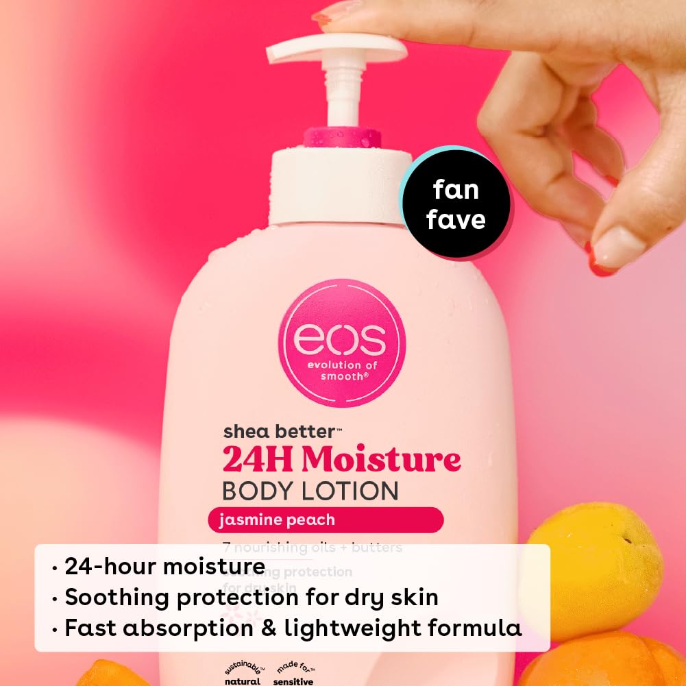 EOS Shea Better 24H Moisture Body Lotion - Jasmine Peach