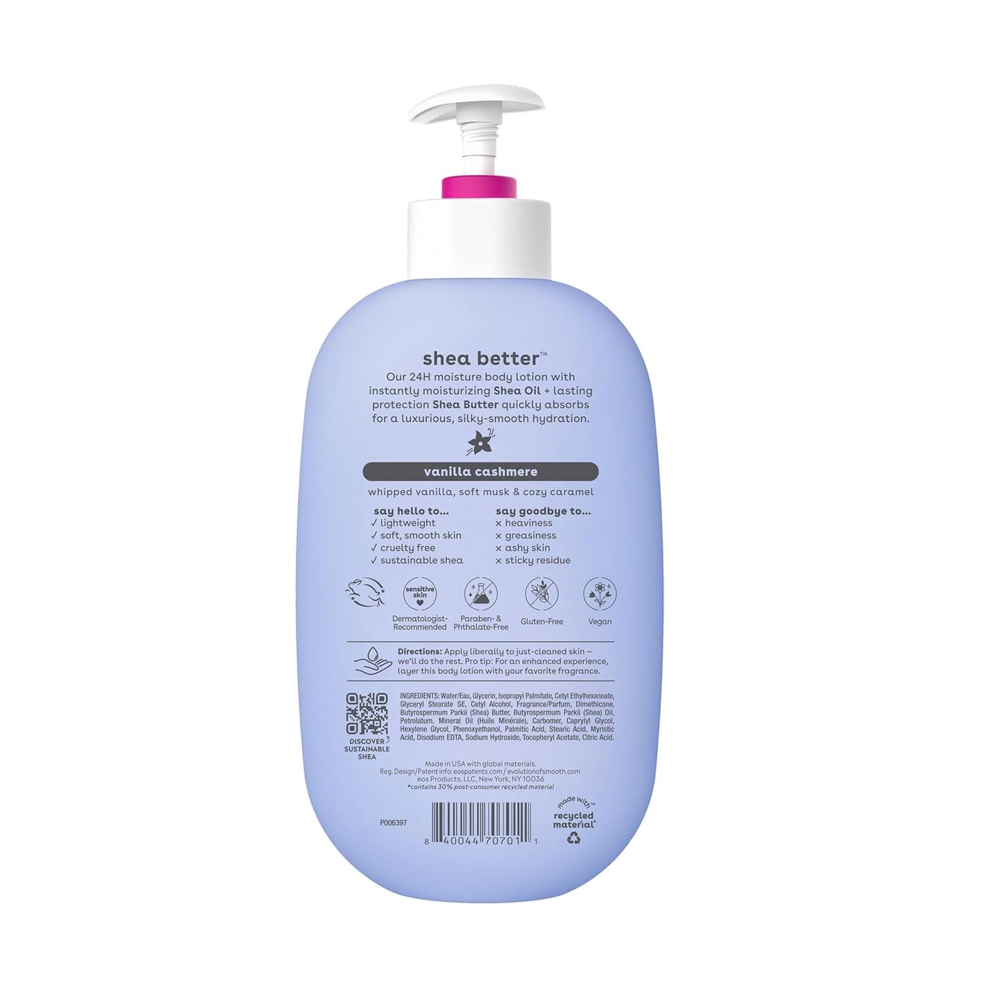 EOS Shea Better 24H Moisture Body Lotion - Vanilla Cashmere