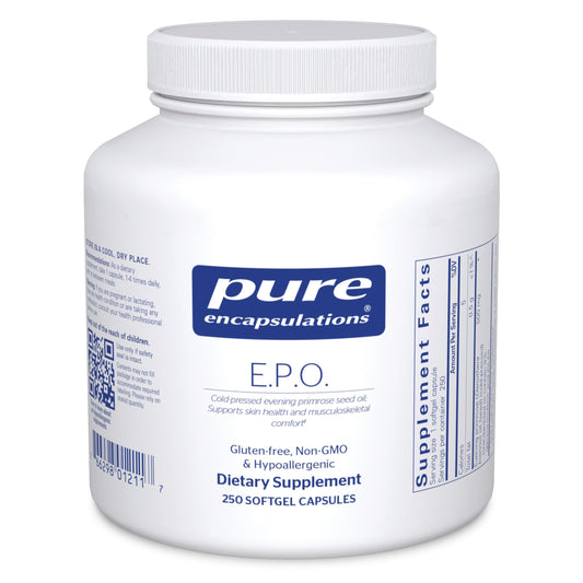 Pure Encapsulations E.P.O. (Evening Primrose Oil) – Hypoallergenic 9% GLA, 250 Softgels