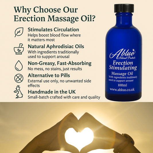 Erection Massage Oil: Natural Aphrodisiac Men's Enhancement for Confidence & Arousal