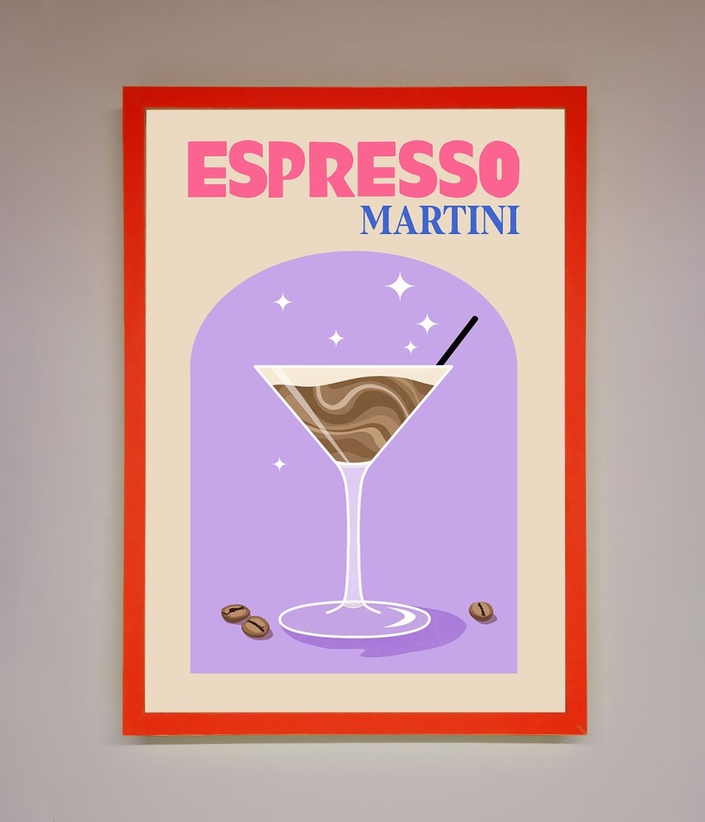 Espresso Martini Lilac Framed Print