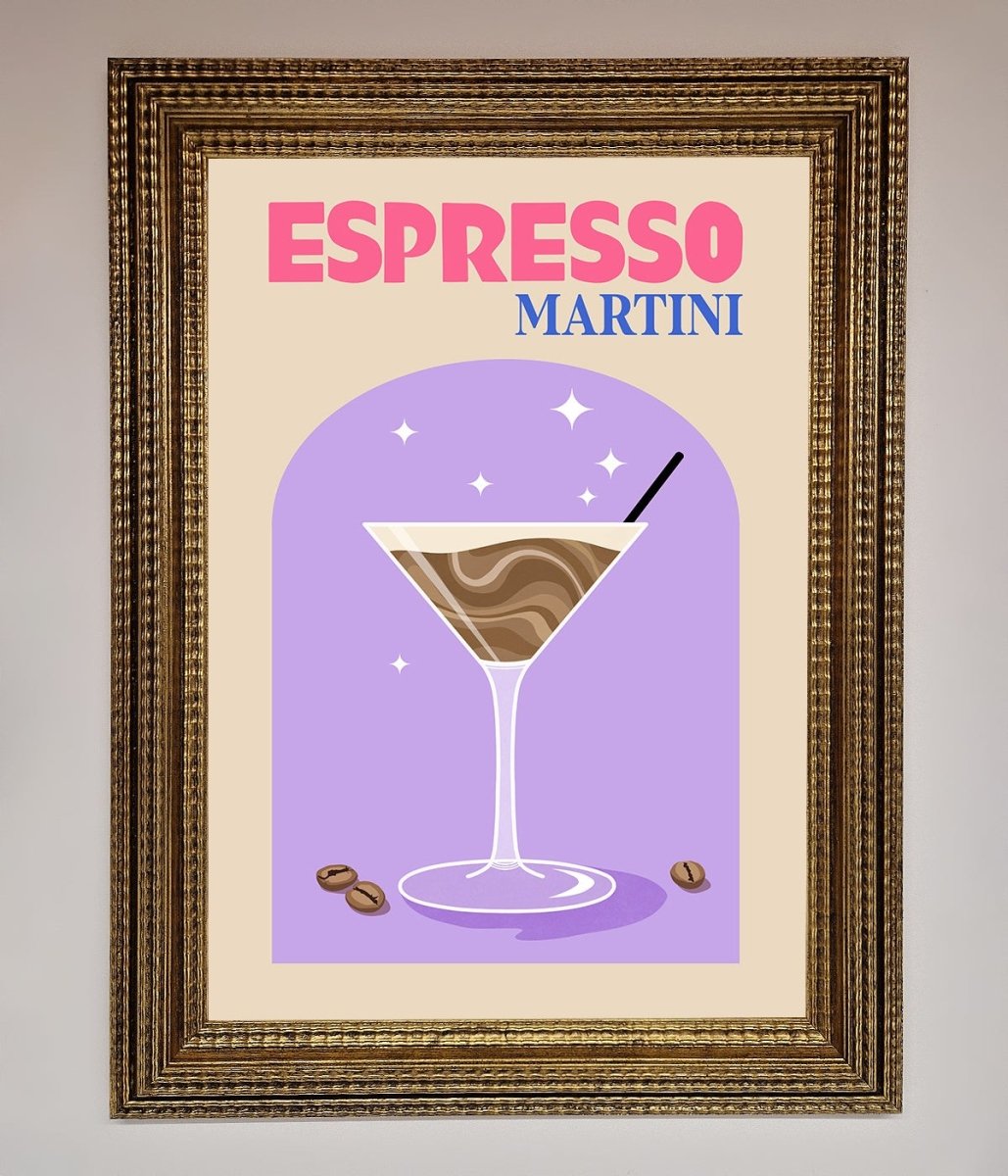 Espresso Martini Lilac Framed Print