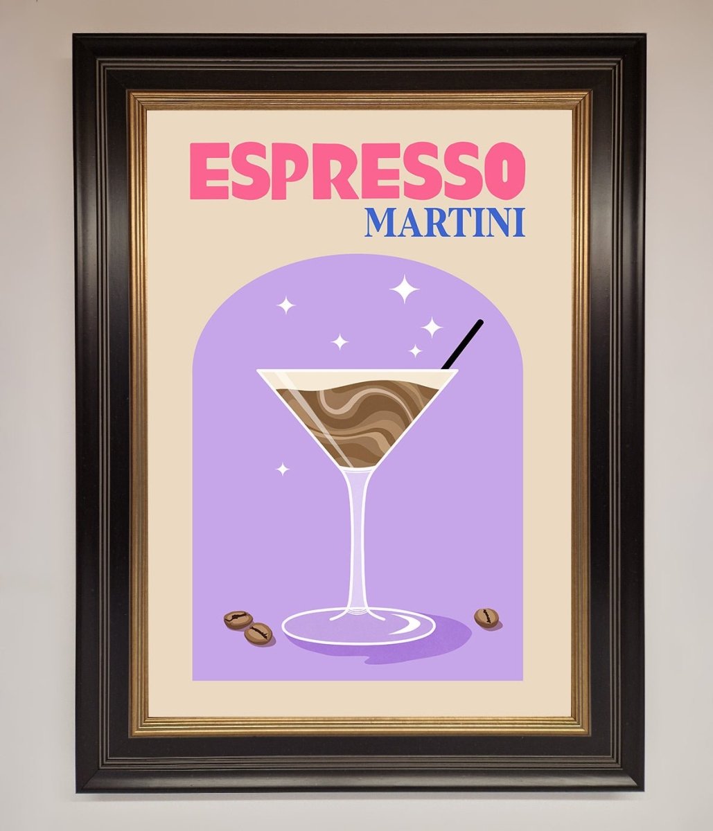 Espresso Martini Lilac Framed Print