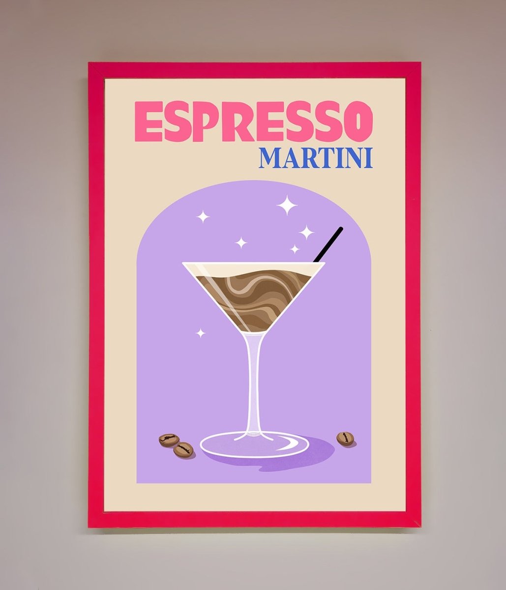 Espresso Martini Lilac Framed Print