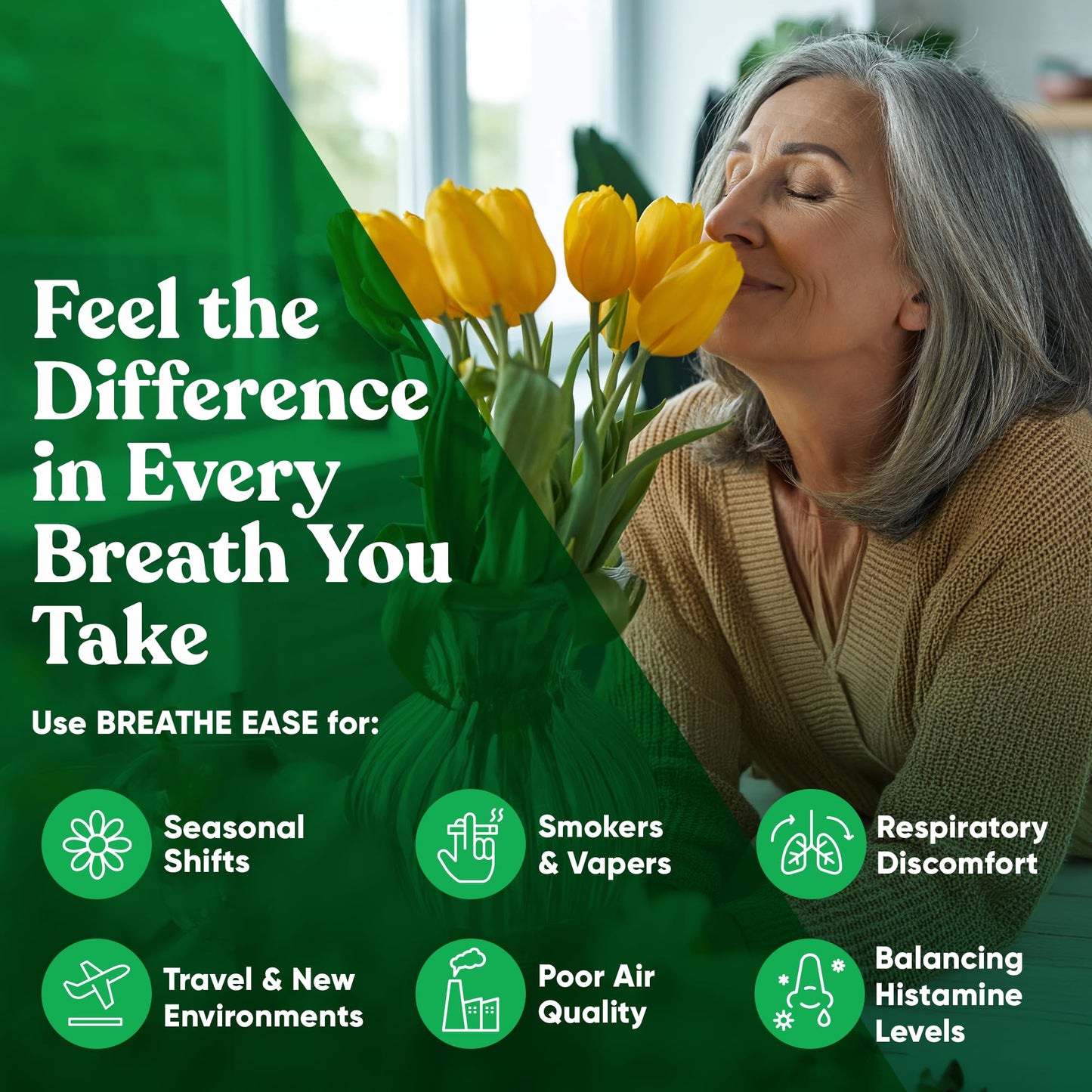 Eu Natural Breathe Inhaler Support – Sinus, Lungs & Bronchial Wellness | 60 Veg Soft Capsules