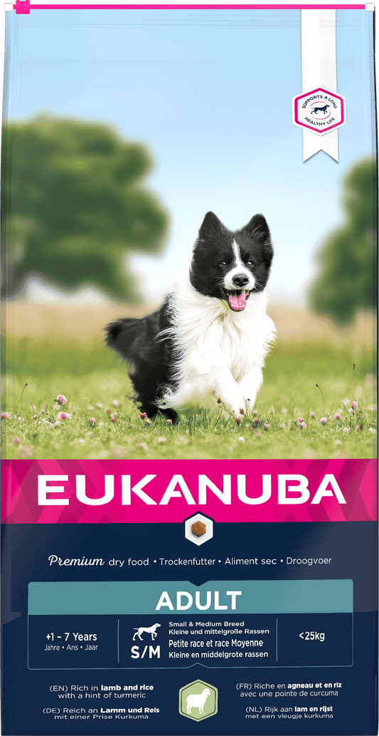 Eukanuba Adult Small Medium Breed Lamb & Rice 12kg