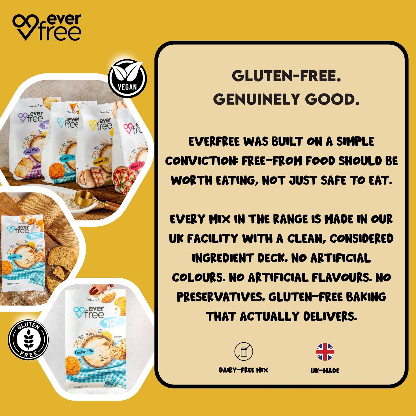 EverFree Gluten-Free Sourdough Bread Mix - 350g | Pack of 3