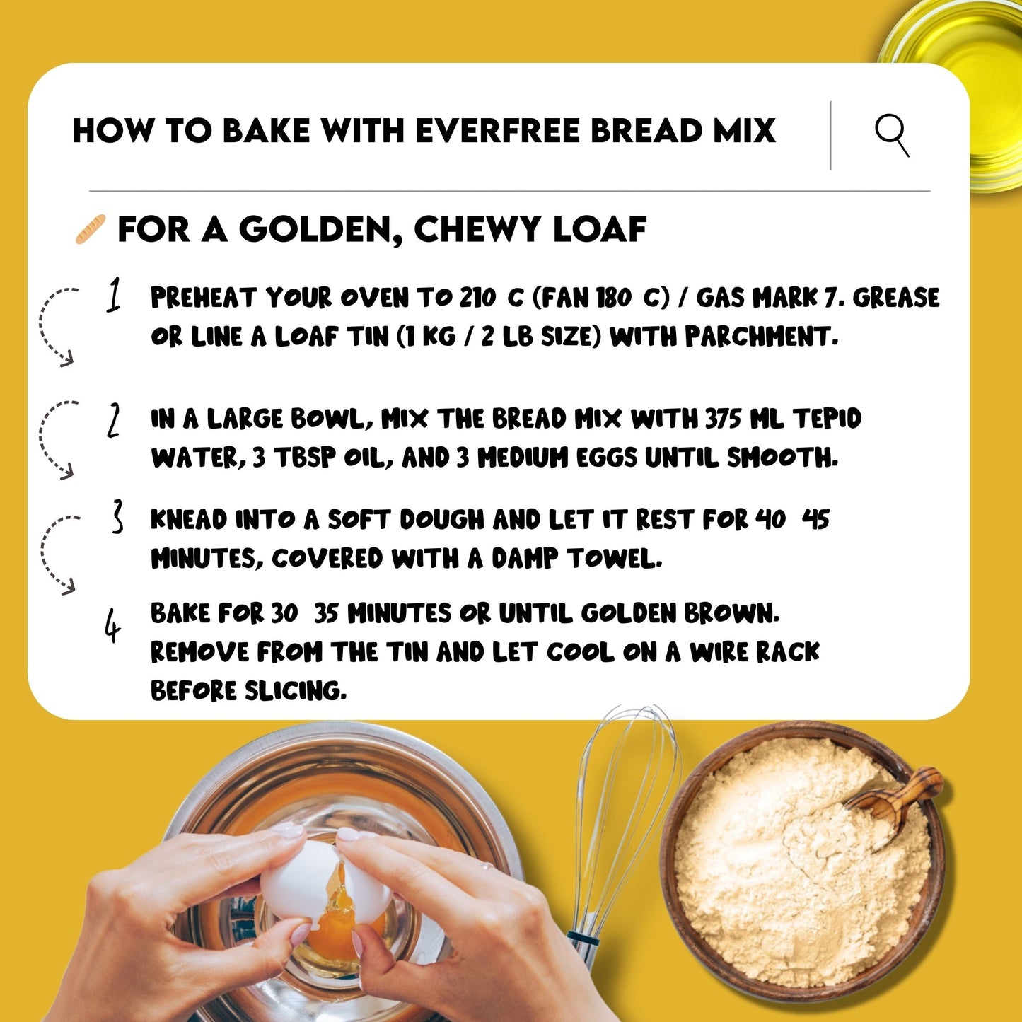 EverFree Gluten-Free Sourdough Bread Mix - 350g | Pack of 3