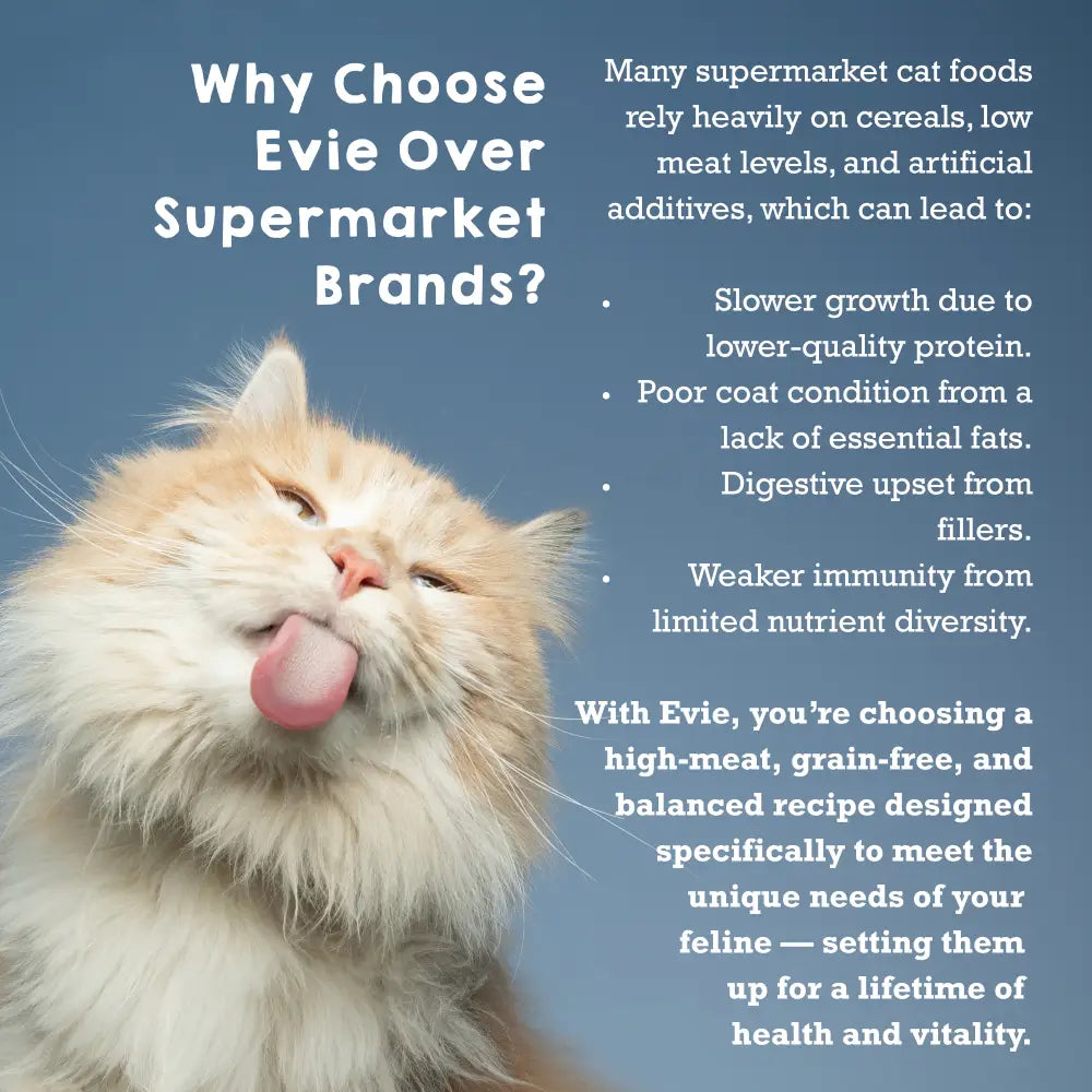 Evie Natural Dry Cat Food Duck with Sardines Weight Control