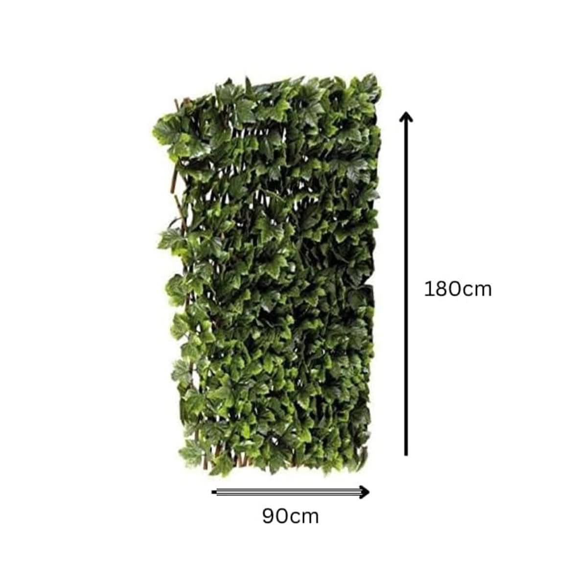 180 x 90cm Artificial Maple Leaf Expandable Willow Trellis