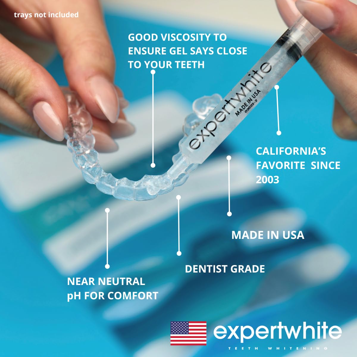 Expertwhite 44% Carbamide Peroxide Teeth Whitening Gel Refills for Trays – 4 x 3cc (15 Minutes)