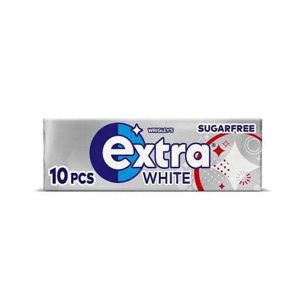 Extra White Chewing Gum Sugar Free 10 Pieces (Case of 30)