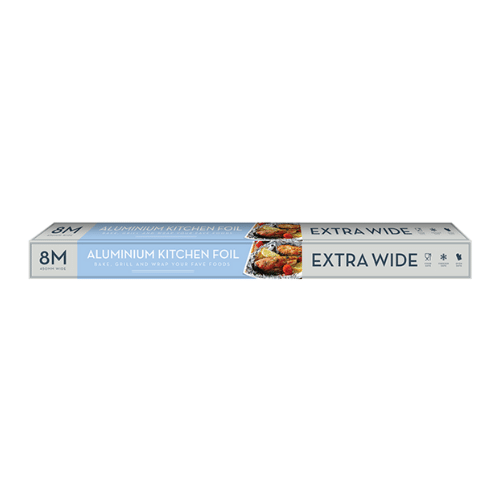 Extra wide aluminium kitchen foil