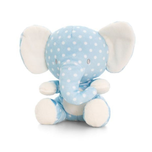 20CM SPOTTY BLUE WILD  ELEPHANT      BY KEEL TOYS