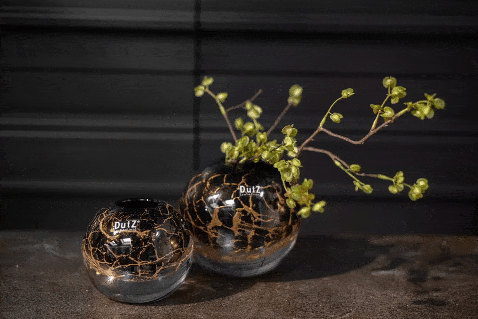 BALL VASE KULA -  Pistache Bubbles