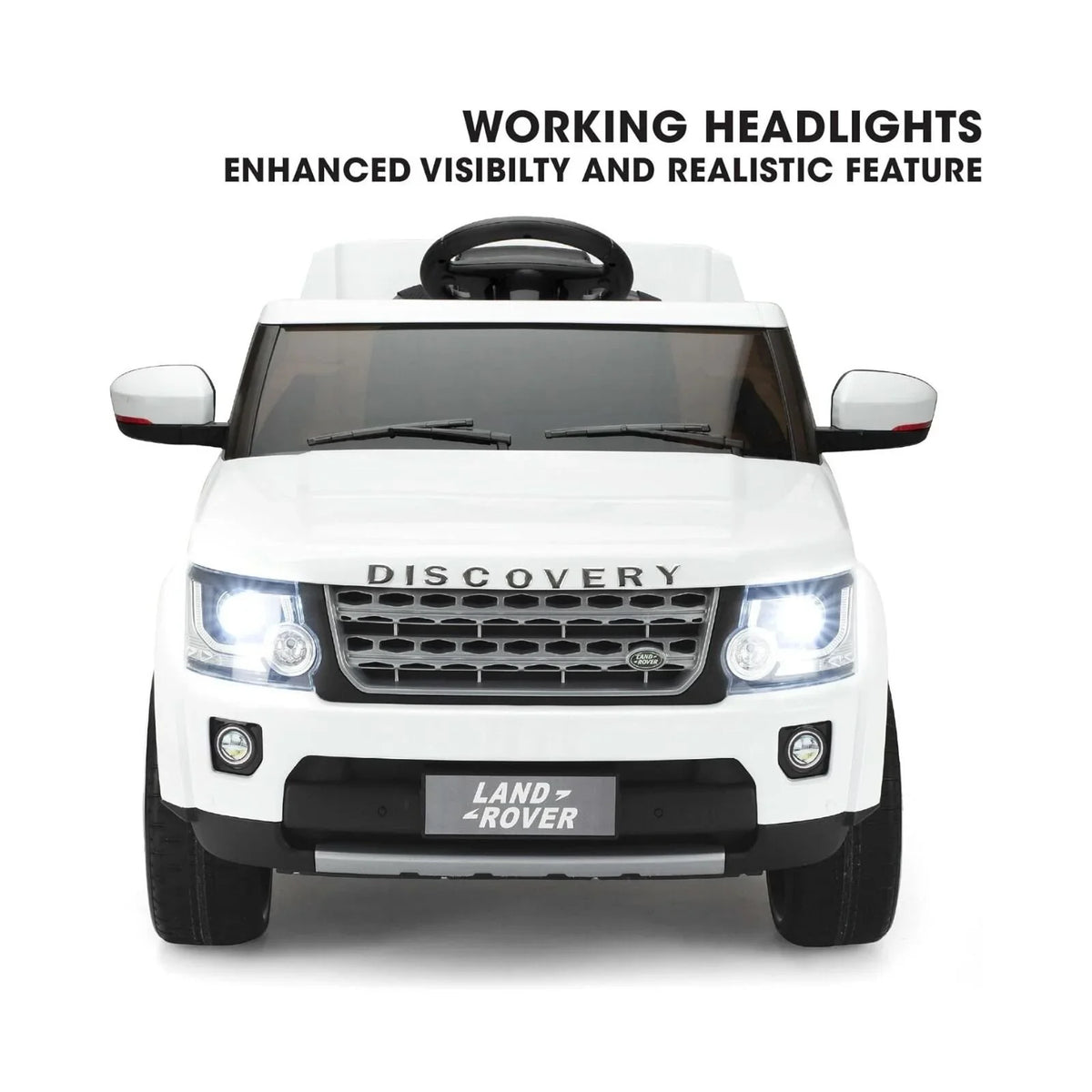Xootz Land Rover Discovery 12V Ride On Lithium - White