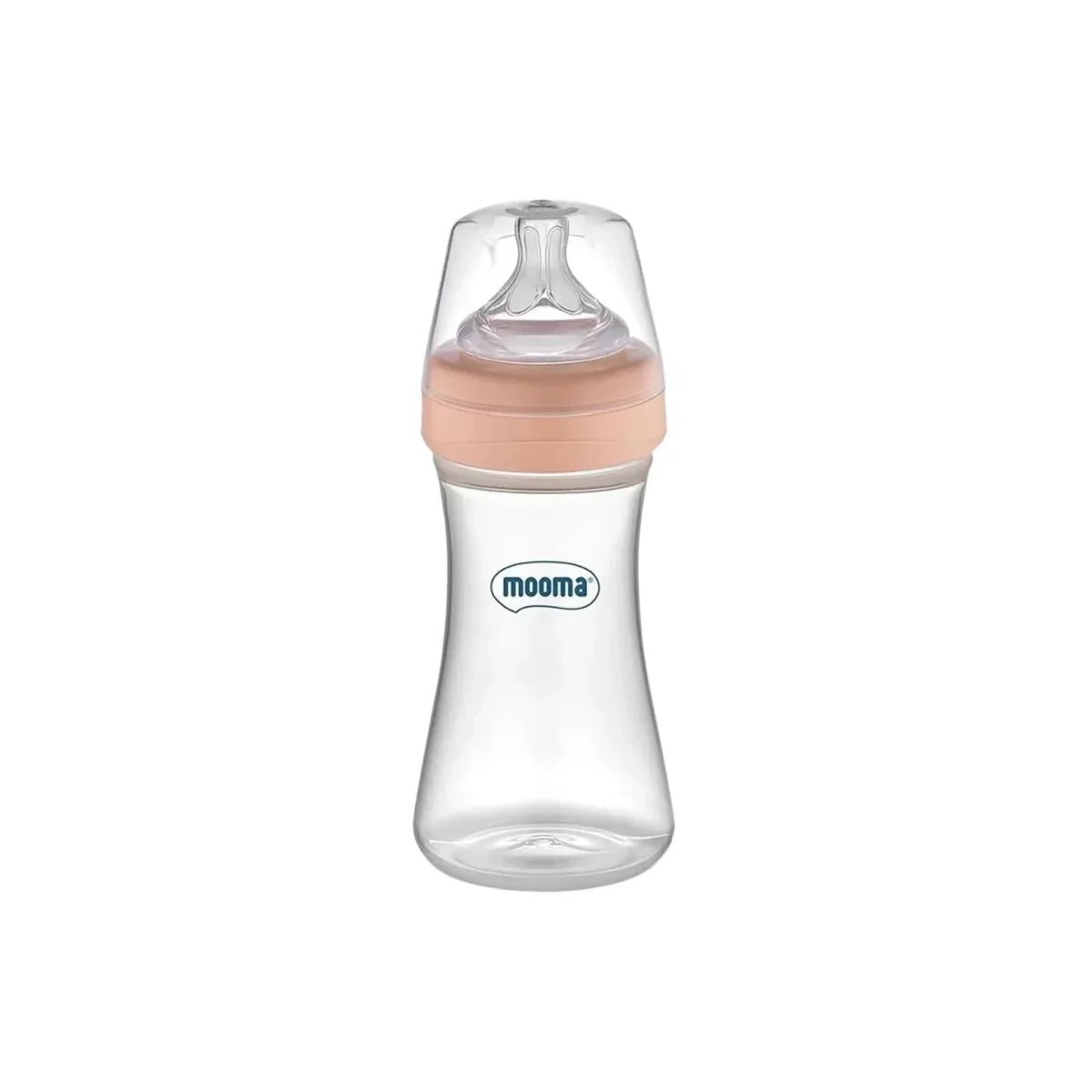 Mooma Kindy Bottle Medium Flow 6-18 months 250ml - Old Rose