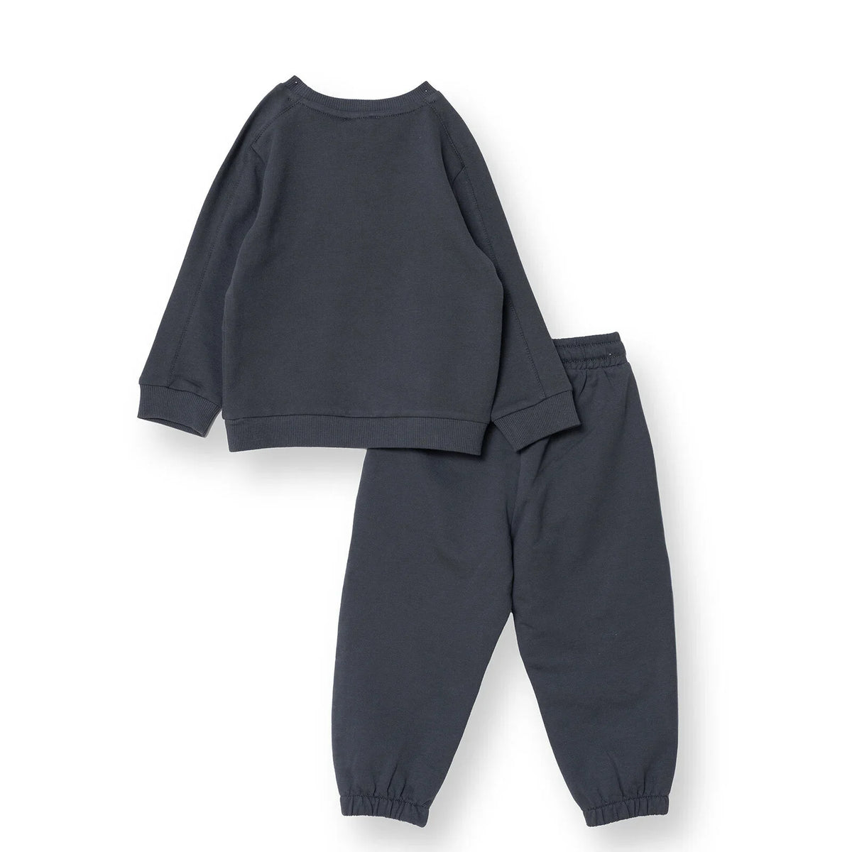 HelloBaby "Wake Your Mind Up" Slogan Brushed Baby Sweatshirt & Joggers Set (3-6 Months to 4-5 Years)