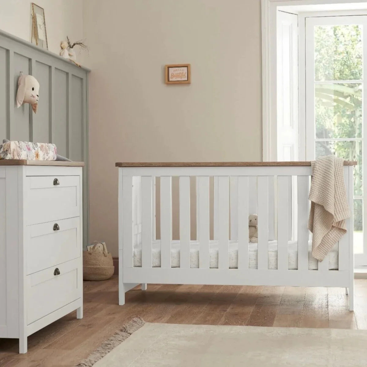 Tutti Bambini Verona 2 pcs Room Set - White/Oak